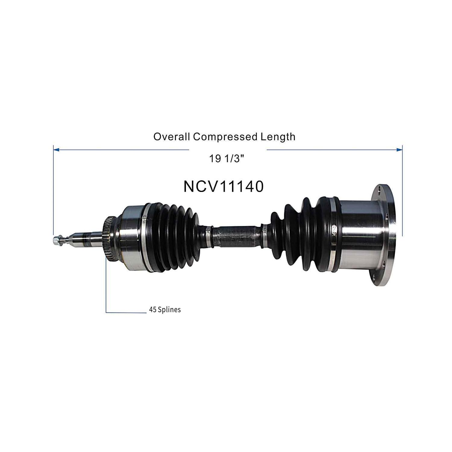 Front CV Axle Shaft Assembly Compatible with Ford Models 2003-2008 F-150/Expedition Fit for Lincoln Models 2003-2008 Mark LT/Navigator Front Drive & Passenger CV Joint Replace 2L1Z-3B436-BB B9333N
