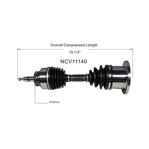Front CV Axle Shaft Assembly Compatible with Ford Models 2003-2008 F-150/Expedition Fit for Lincoln Models 2003-2008 Mark LT/Navigator Front Drive & Passenger CV Joint Replace 2L1Z-3B436-BB B9333N