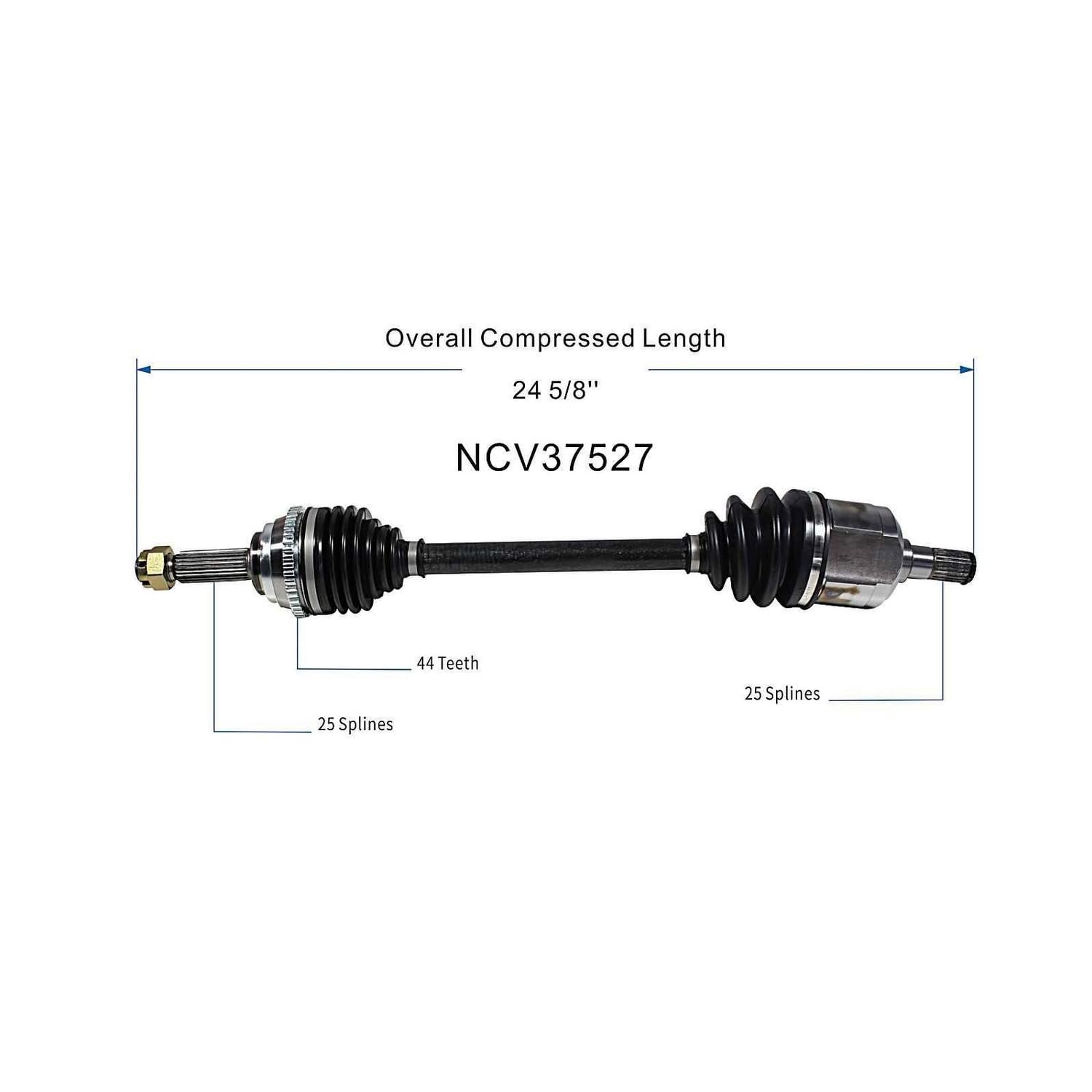 Maxfavor FWD CV Axle Joint Shaft Assembly Compatible with 2004 2005 2006 Dodge Verna, GVSS GV GL Hatchback 2-Door/Sedan 4-Door 1.6L L4, Manual Trans, Front Left (Driver) Side