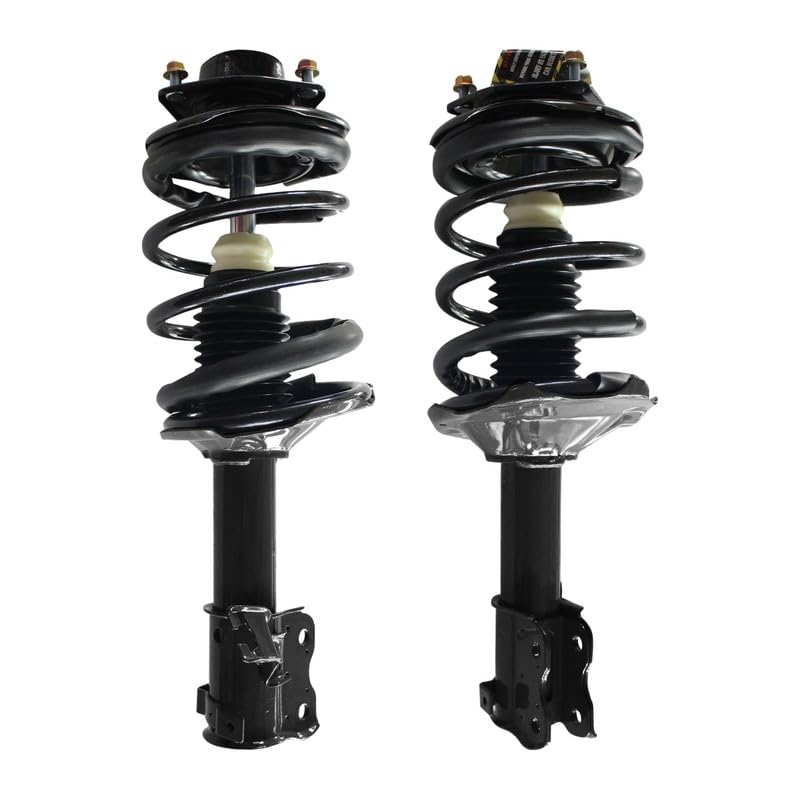 Maxfavor Front Shock Absorber Kit with Coil Springs Compatible with 2000-2001 Altima Shock Absorber Assembly Replace OE 171675 171674 Set of 2