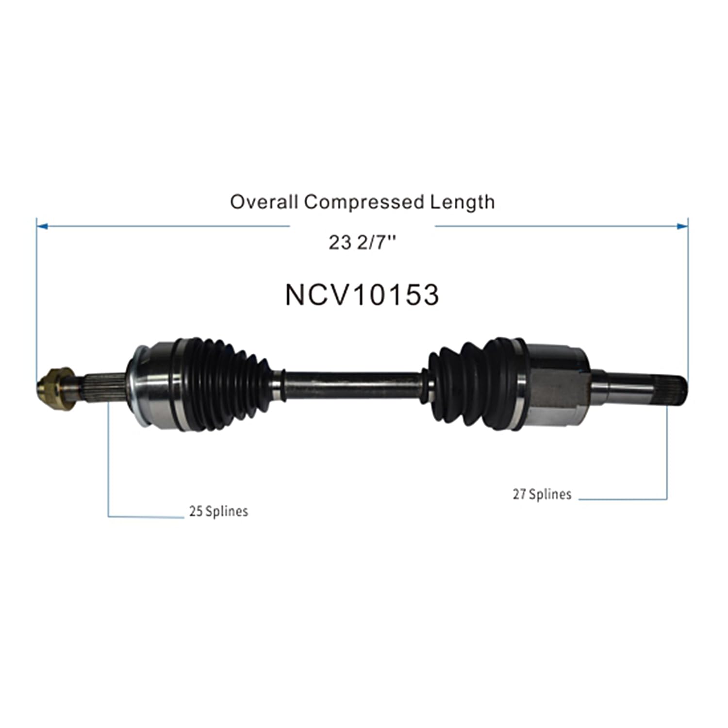 Front Right CV Axle Shaft Assembly Compatible with Chevrolet Models 2013-2014 Trax L4-1.8L FWD CV Joint Replace 15062N 80-0918 GM-8407 15062N 80-0918 GM-8407