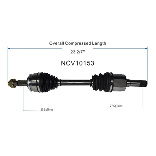 Front Right CV Axle Shaft Assembly Compatible with Chevrolet Models 2013-2014 Trax L4-1.8L FWD CV Joint Replace 15062N 80-0918 GM-8407 15062N 80-0918 GM-8407