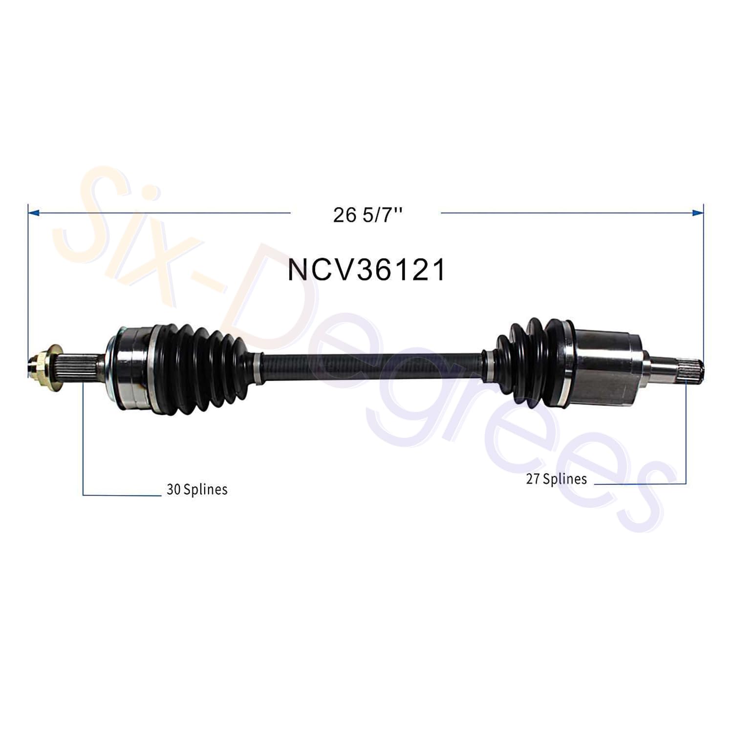 Maxfavor CV Axle Front Left Fit for Honda Accord 2008-2017, Acura TSX 2009-2014 2.4L, FWD Auto CVT Trans & Auto Trans & Manual Trans, CV Axle Joint Shaft Assembly Front Driver Side
