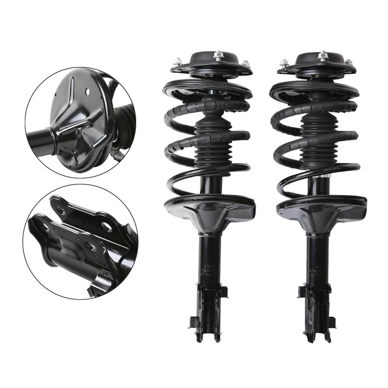 Maxfavor Front Complete Struts Assembly with Coil Springs Compatible with 2000-2006 Hyundai Elantra Shock Absorber Assembly Replace OE 171404 171405 Set of 2