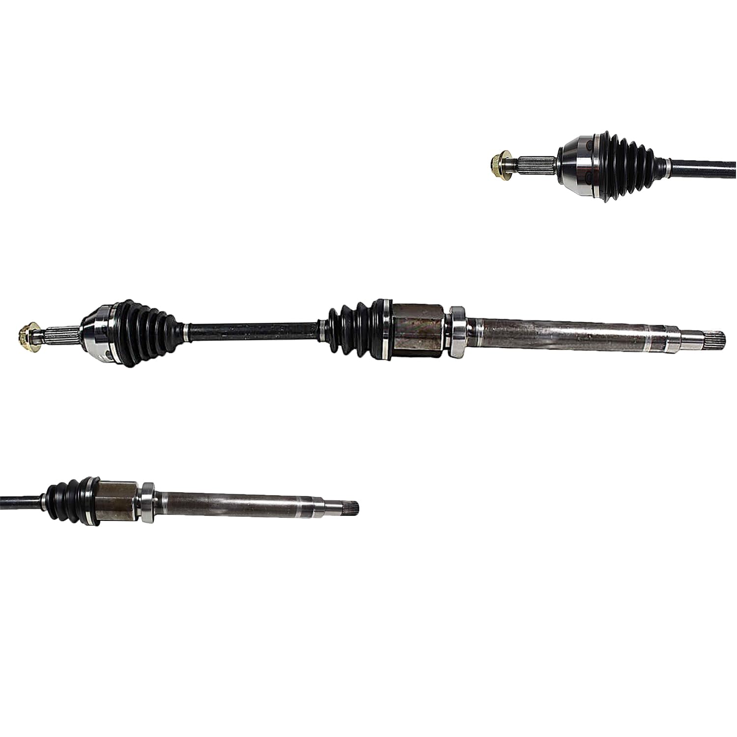 Front Pair CV Axle Shaft Assembly Compatible with 2010-2013 Transit Connect L4-2.0L FWD CV Joint Replace 9T1Z-3B436-A 19364937 11350097 66-2173 60-2173 60-2253 11727N 16001N 94-7083 9T1Z-3B437-A