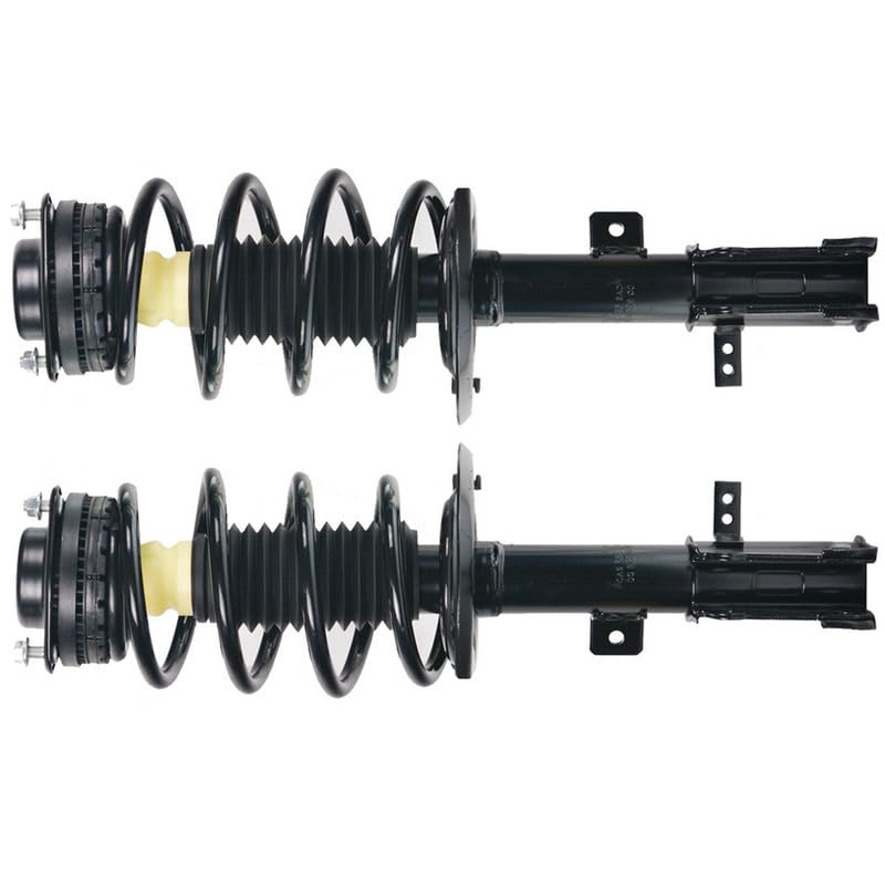 Maxfavor Front Complete Struts Shock Compatible with 2007-2010 Chrysler Sebring, for 2008-2014 Dodge Avenger Set of 2 Replacement 171131 171130 Suspension Shock Absorber with Coil Spring Assembly