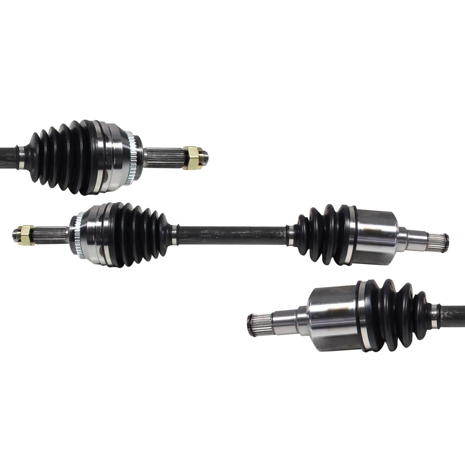 Front Pair CV Axle Shaft Assembly Compatible with 2003-2004 Tiburon GT FWD Manual Trans 2007-2008 Tiburon SE FWD Manual Trans CV Joint Replace 49500-2C112 49500-2C112SJ 49501-2C501 49500-2C110