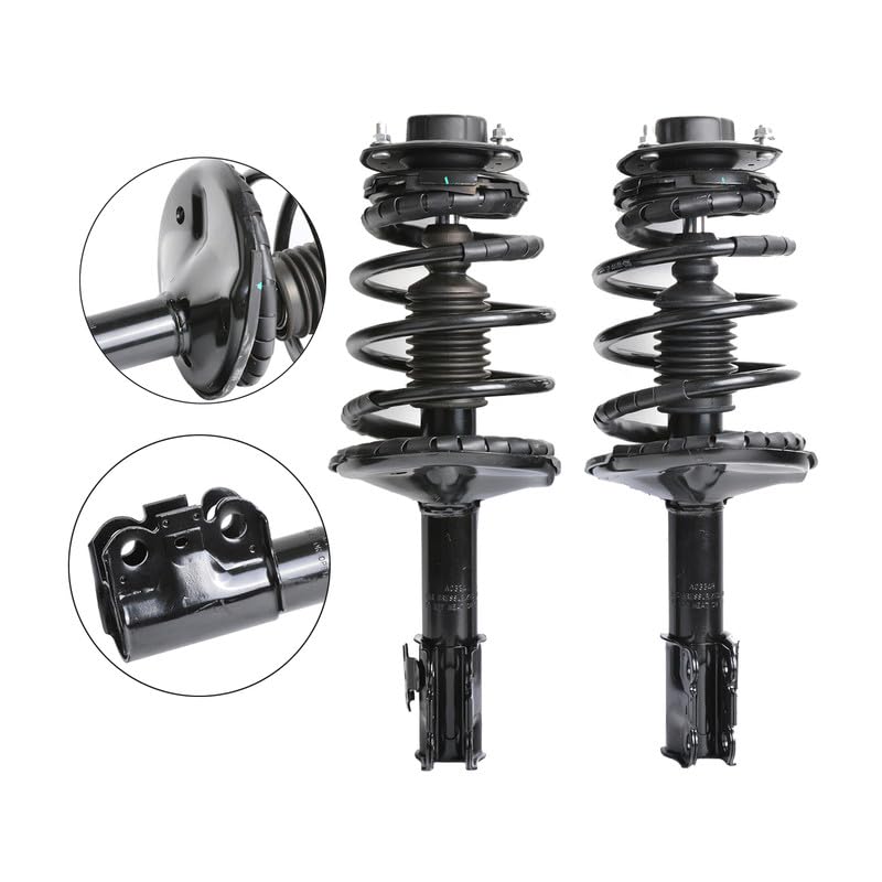 Maxfavor Front Complete Shocks & Struts with Coil Springs Compatible with 1992-1996 Toyota Camry L4-2.2L Shock Absorber Assembly Replace OE 171979 171980 Set of 2