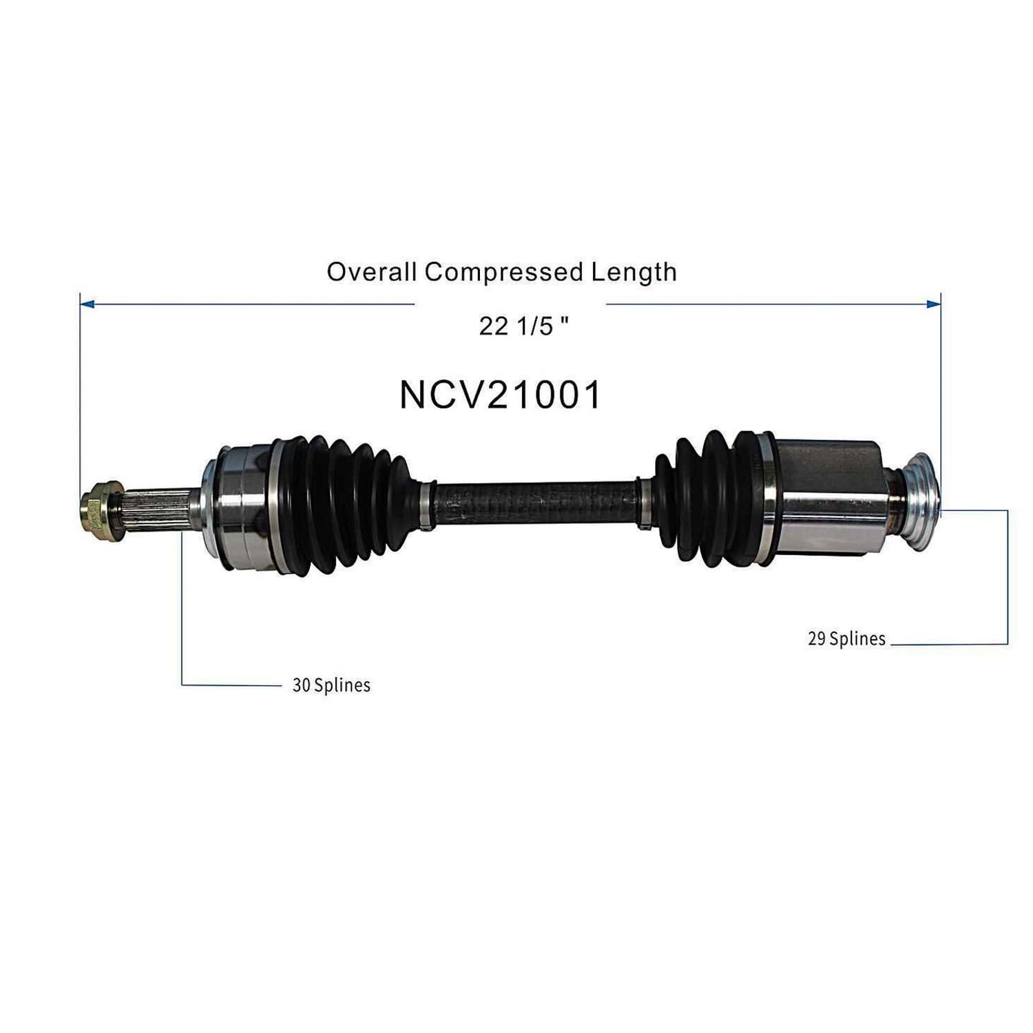 Front Right CV Axle Shaft Assembly Compatible with 2007-2009 RDX Base AWD 2010-2012 RDX Base FWD & AWD 2010-2012 RDX SH-AWD AWD CV Joint Replace 44305-STK-A01 19364973 10612184 66-4271 44305-STK-A00