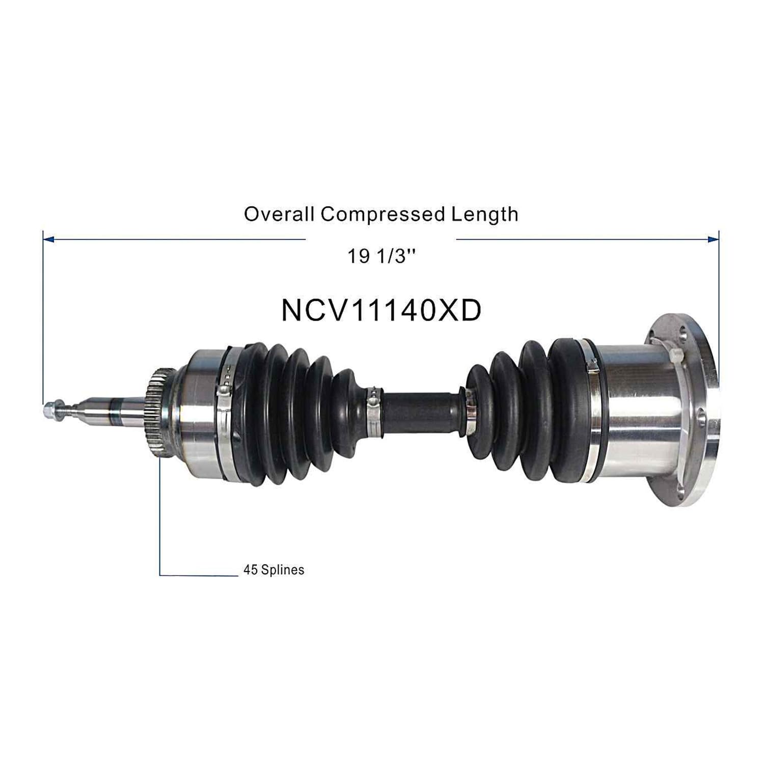 Front CV Axle Shaft Assembly Compatible with Lincoln Models 2006-2008 Mark 2003-2005 Navigator Fit for Ford Models 2004-2008 F-150 03-06 Expedition Front Drive & Passenger CV Joint Replace 66-2103HD
