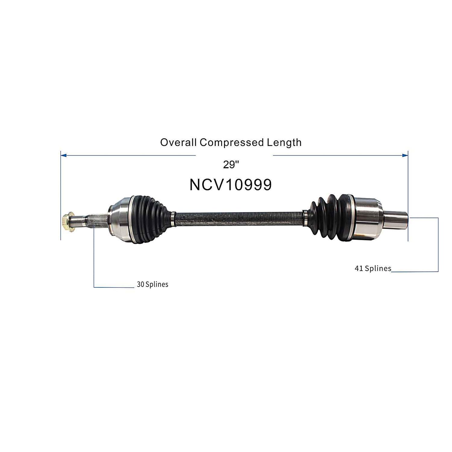 10226316 10311201 Rear CV Axle Shaft Assembly Compatible with Chevy Model 1997-2013 Corvette Fit for Cadillac Model 2004-2009 XLR Replace 10350598 22762284 22873444 25941373 10350599 22873444
