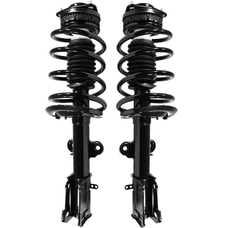 Maxfavor Front Shock Absorber Kit with Coil Springs Compatible with 2008-2010 Chrysler Town & Country/Dodge Grand Caravan Shock Absorber Assembly Replace OE 171128R 171128L Set of 2