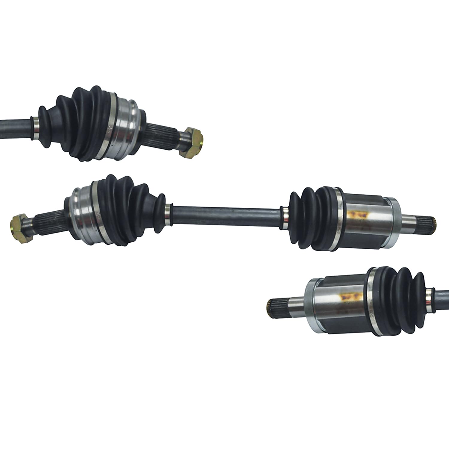 Front Pair CV Axle Shaft Assembly Compatible with 2004-2005 X3 AWD 2006 X3 L6-3.0L AWD 2007 X3 AWD 2008 X3 L6-3.0L AWD 2009-2010 X3 AWD CV Joint Replace 31-60-7-529-201 31-60-3-450-566 31-60-3-450-565