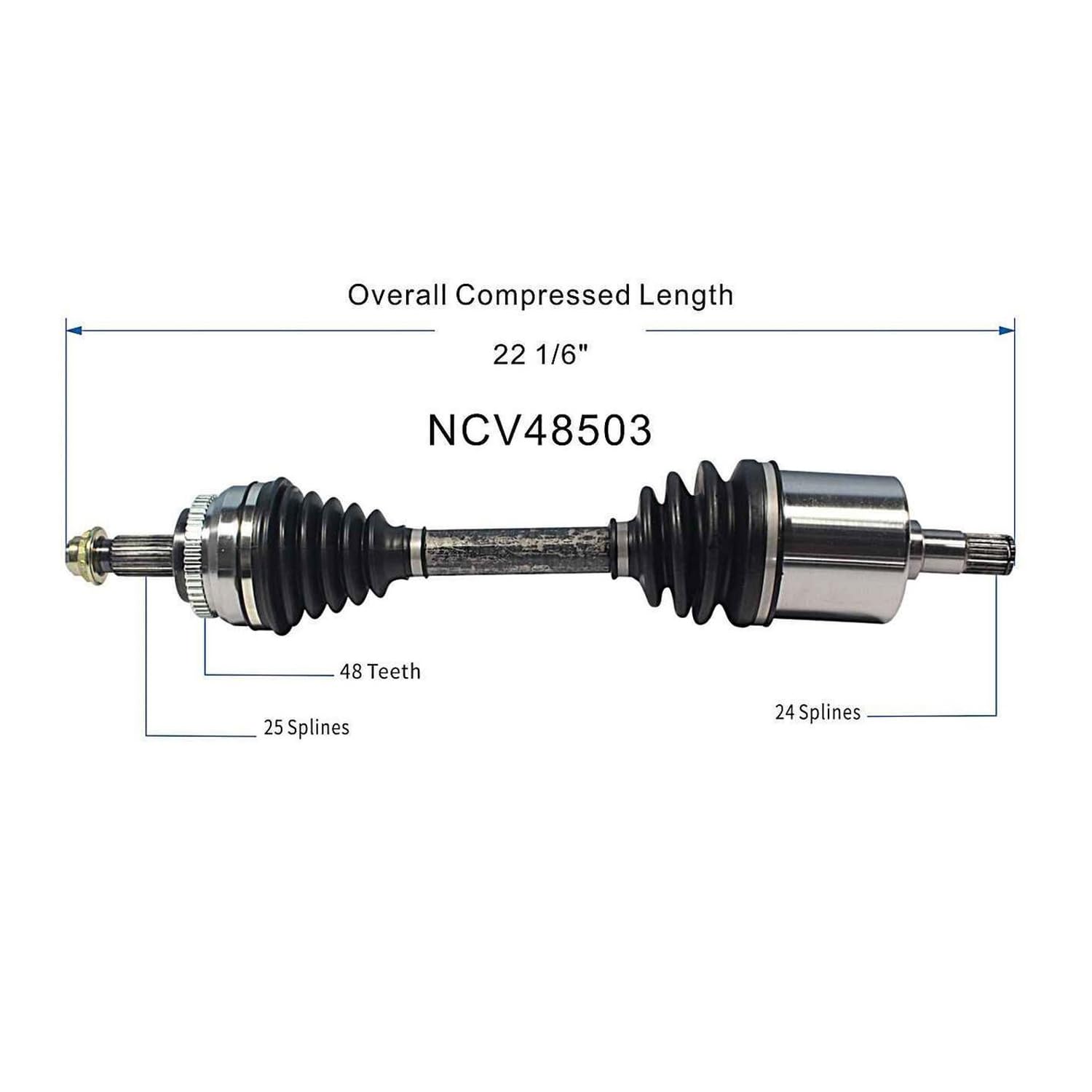 Front Right CV Axle Shaft Assembly Compatible with 1999 E320 4Matic AWD 1998 E320 4Matic AWD CV Joint Replace 19343125 20871167 10530N 80-7204 76793 MB-8015 210-330-06-01