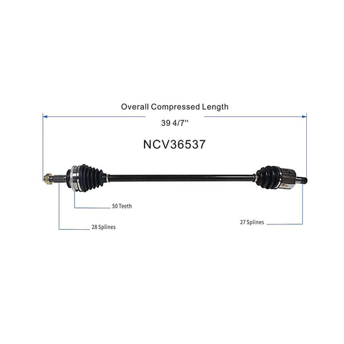 44306S4KA62 44306S4KA11 Front Left CV Axle Shaft Assembly Compatible with Honda Model 1998-2002 Accord Replace 44011S84A10 44306S4KA60 44306S4KA12 44306S84C61 44306S84A10 44306S84A60