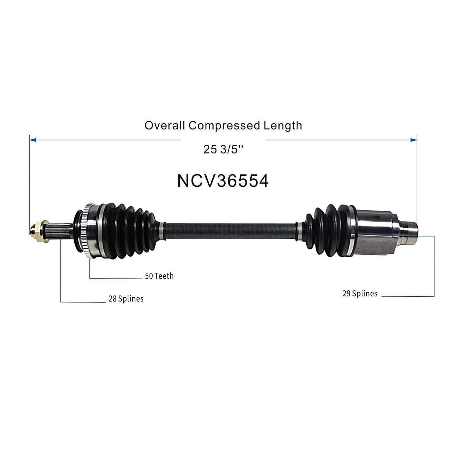Front Right CV Axle Shaft Assembly Compatible with 2001-2002 MDX AWD 2003-2004 Pilot AWD CV Joint Replace 44305-S9V-A01 19342579 15870350 66-4203 60-4203 10246N 9804N 94-6055 44305-S3V-A52