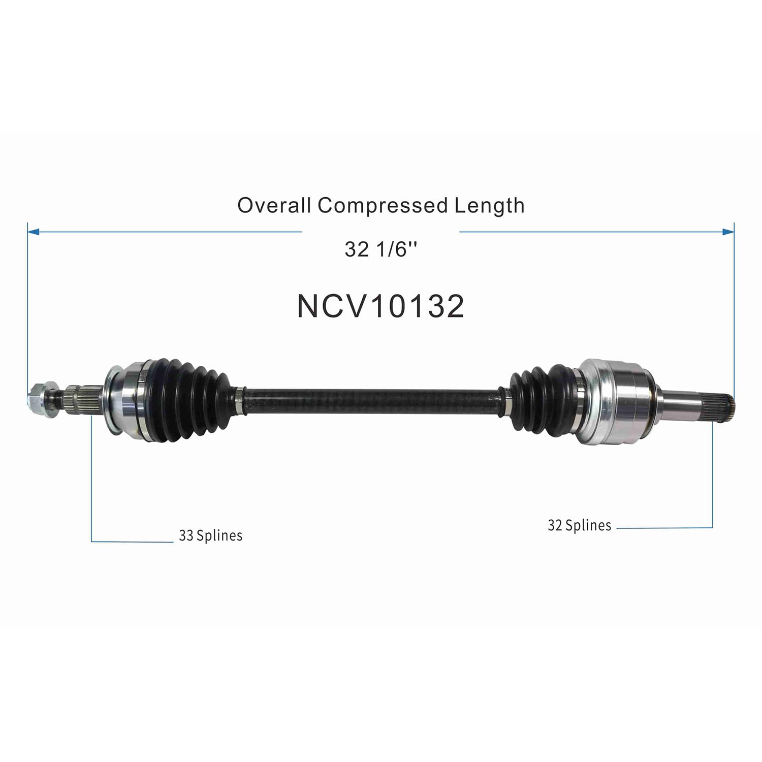 Rear Right CV Axle Shaft Assembly Compatible with Chevrolet Models 2010-2014 Camaro CV Joint Replace 92246760 70667 GM-8386 60-1537 12177723 14832N 14834N GM-8389 NCV706691 80-0304 22813178
