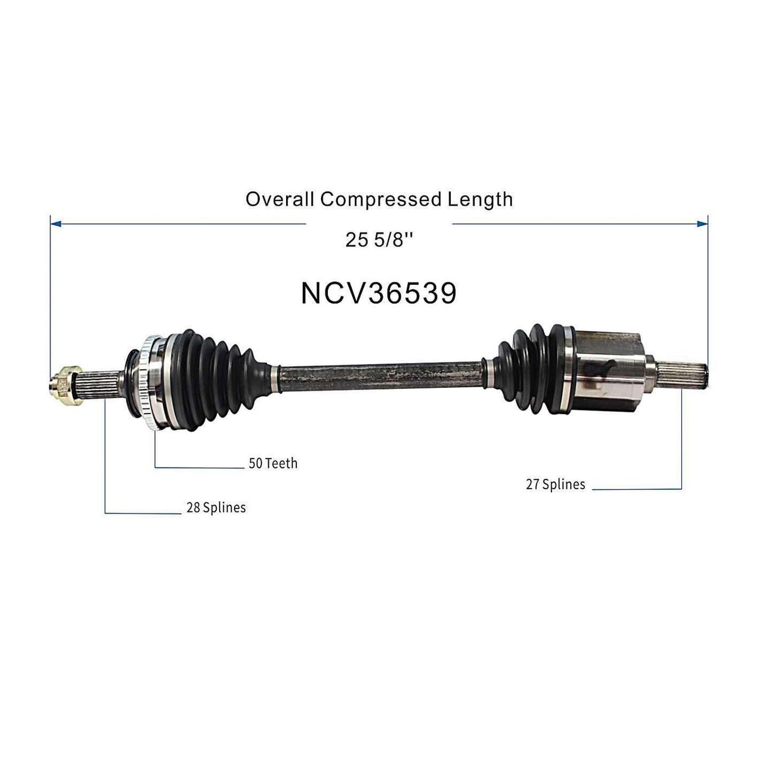 44306S4KA00 44306S4KA01 Front Left CV Axle Shaft Assembly Compatible with Honda Models 1998-2002 Accord 1999 Accord Replace 44306S4KA02 44306S4KA52 44306S84A00 44306S4KA50 44306S4KA51