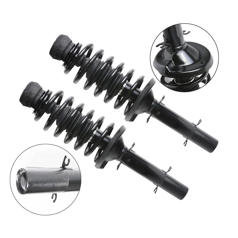 Maxfavor Front Complete Struts Assembly with Coil Springs Compatible with Volkswagen 1999-2009 Golf 1998-20010 Beetle 1999-2009 Jetta Shock Absorber Assembly Replace OE 171525 Set of 2