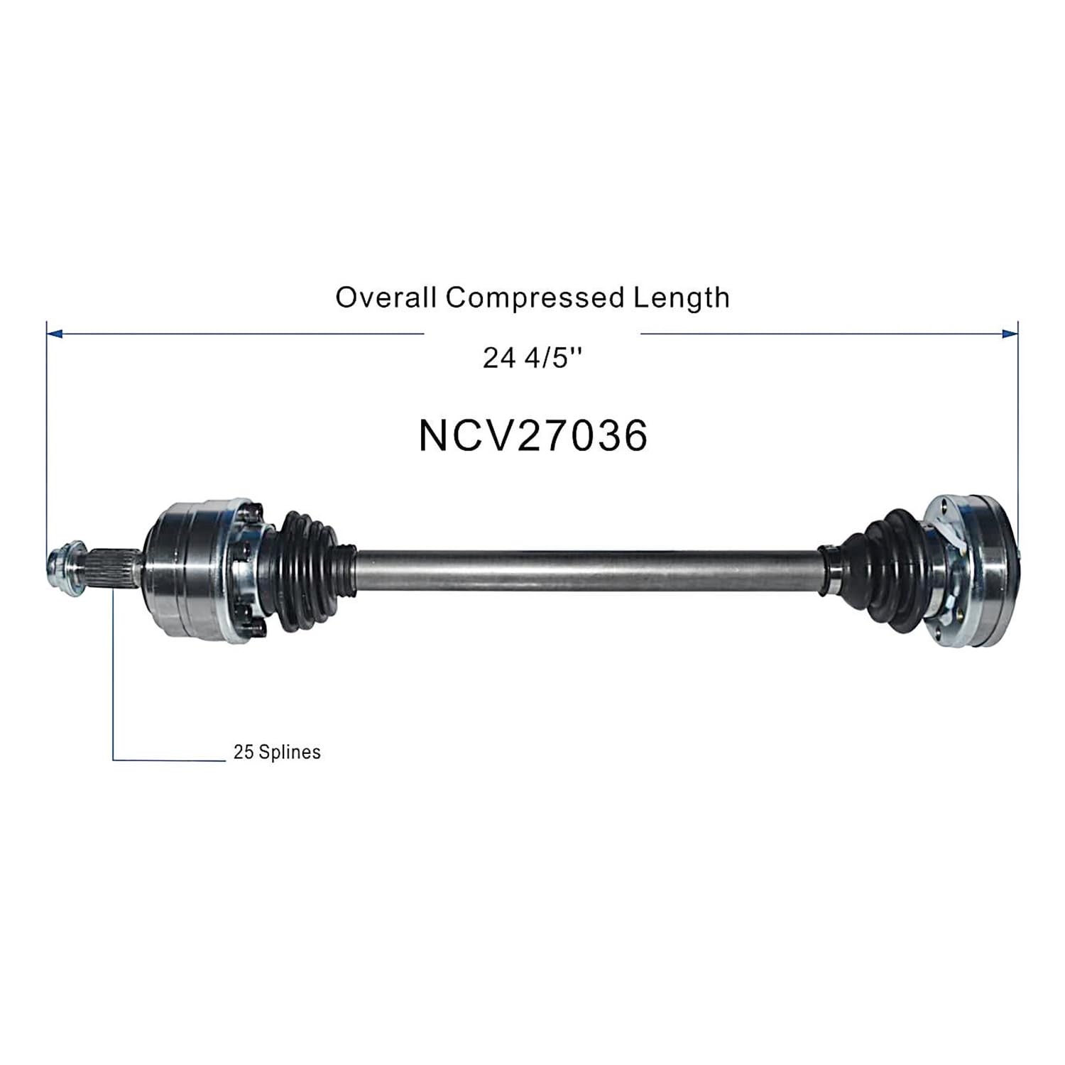 MAXFAVOR CV Axle Rear RWD Compatible with Mercedes-Benz C220 1994-1996 / C230 1997-1998 2000 L4 2.2L/2.3L, A Pair CV Axle Joint Shaft Assembly, Left and Right Side