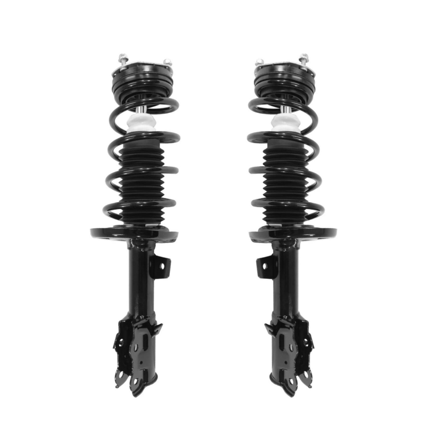 Maxfavor 2PCS Front Complete Struts Assembly w/Coil Spring Fit for 2011 2012 2013 Ford Fiesta FWD Shock Absorber Assembly Replace OE 172525 172524