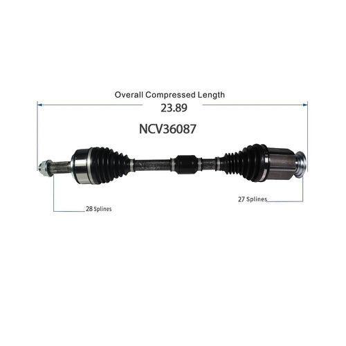 Front Right CV Axle Shaft Assembly Compatible with Honda Models 2017-2021 Civic CV Joint Replace B9801N HO-8-8771 HO-8546 44305-TGG-A51