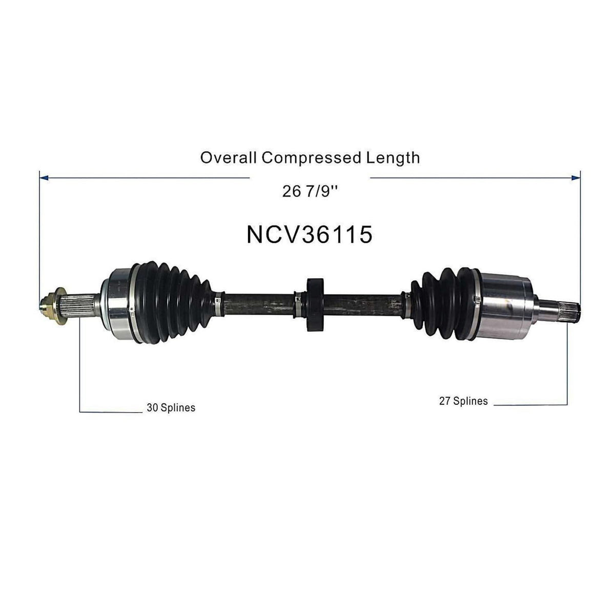 Front Left CV Axle Shaft Assembly Compatible with Acura Models 2009-2014 TSX CV Joint Replace 44306-TL2-E51 44306-TL2-E53 44306-TL2-E50