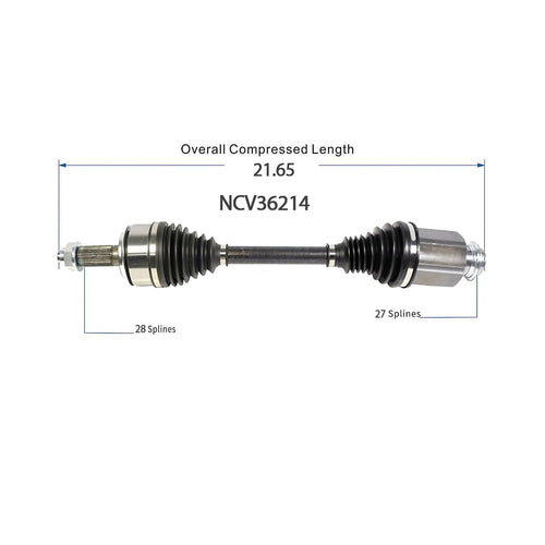 Front Right CV Axle Shaft Assembly Compatible with Honda Models 2019-2020 Civic Sport L4-2.0L FWD Manual Trans CV Joint Replace HO-8679 80-0830 44305-TEX-Y01
