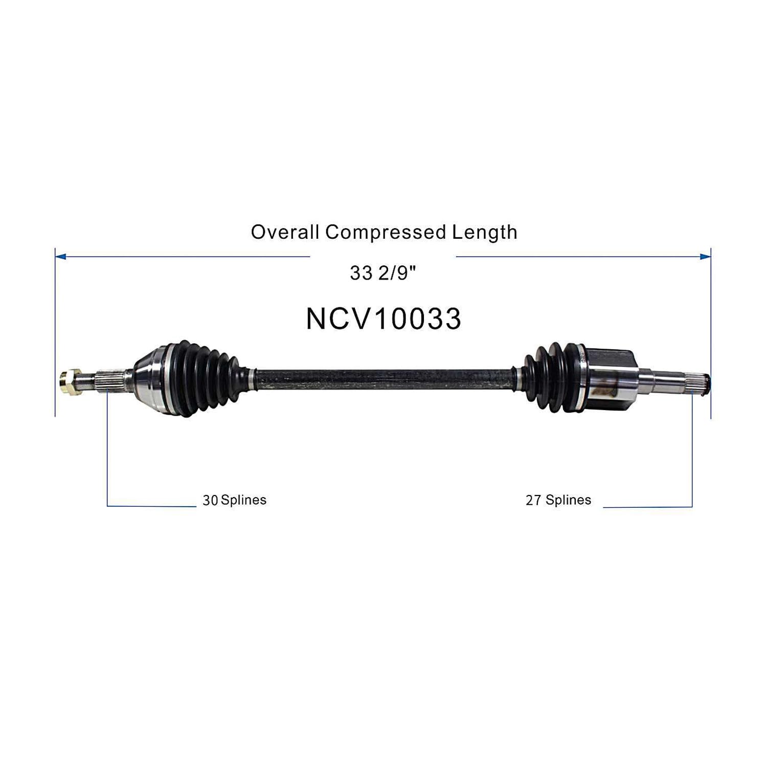 Rear Right CV Axle Shaft Assembly Compatible with 2005-2007 CTS V6-2.8L 2003-2004 CTS V6-3.2L CV Joint Replace 19364901 11827286 10751N B14341N B14382N 70097 GM-8172 GM-8313 GM-8325 26091088