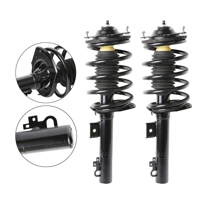 Maxfavor Front Complete Struts Assembly with Coil Springs Compatible with Ford Taurus 1996-2007, for Mercury Sable 1996-2005 Shock Absorber Assembly Replace OE 171615 Set of 2
