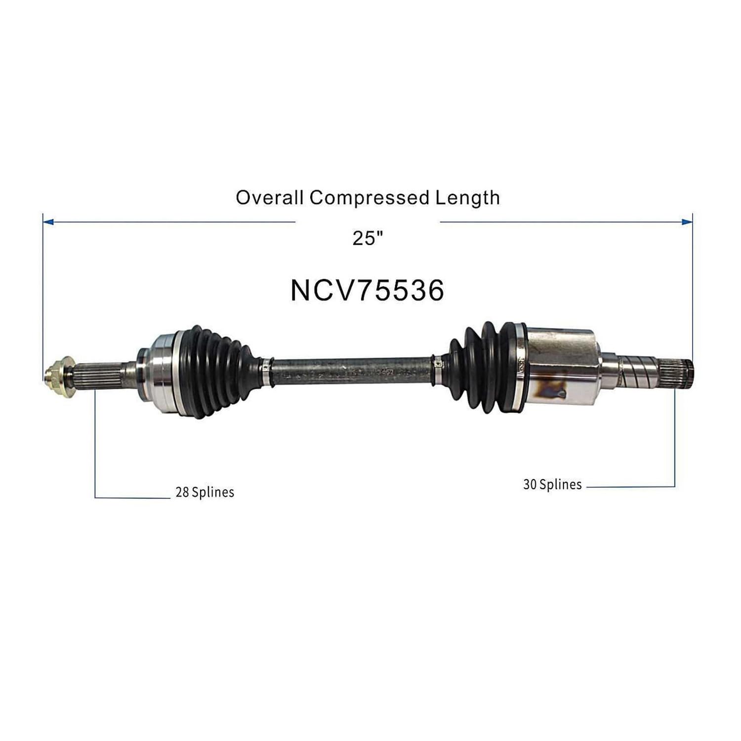 Front Left CV Axle Shaft Assembly Compatible with 2003-2009 Sorento EX, LX RWD & 4WD 2007-2009 Sorento Base RWD CV Joint Replace 49501-3E111 19342592 10419216 66-8125 60-8125 10438N 49500-3E000