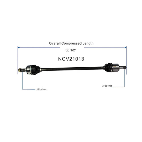 Front Pair CV Axle Shaft Assembly Compatible with Acura Models 2013 ILX Hybrid Fit for Honda Models 2012 Civic Hybrid CV Joint Replace 44306-TR2-A51 44305-TR2-A50 44305-TR2-A51 91230 44306-TR2-A50