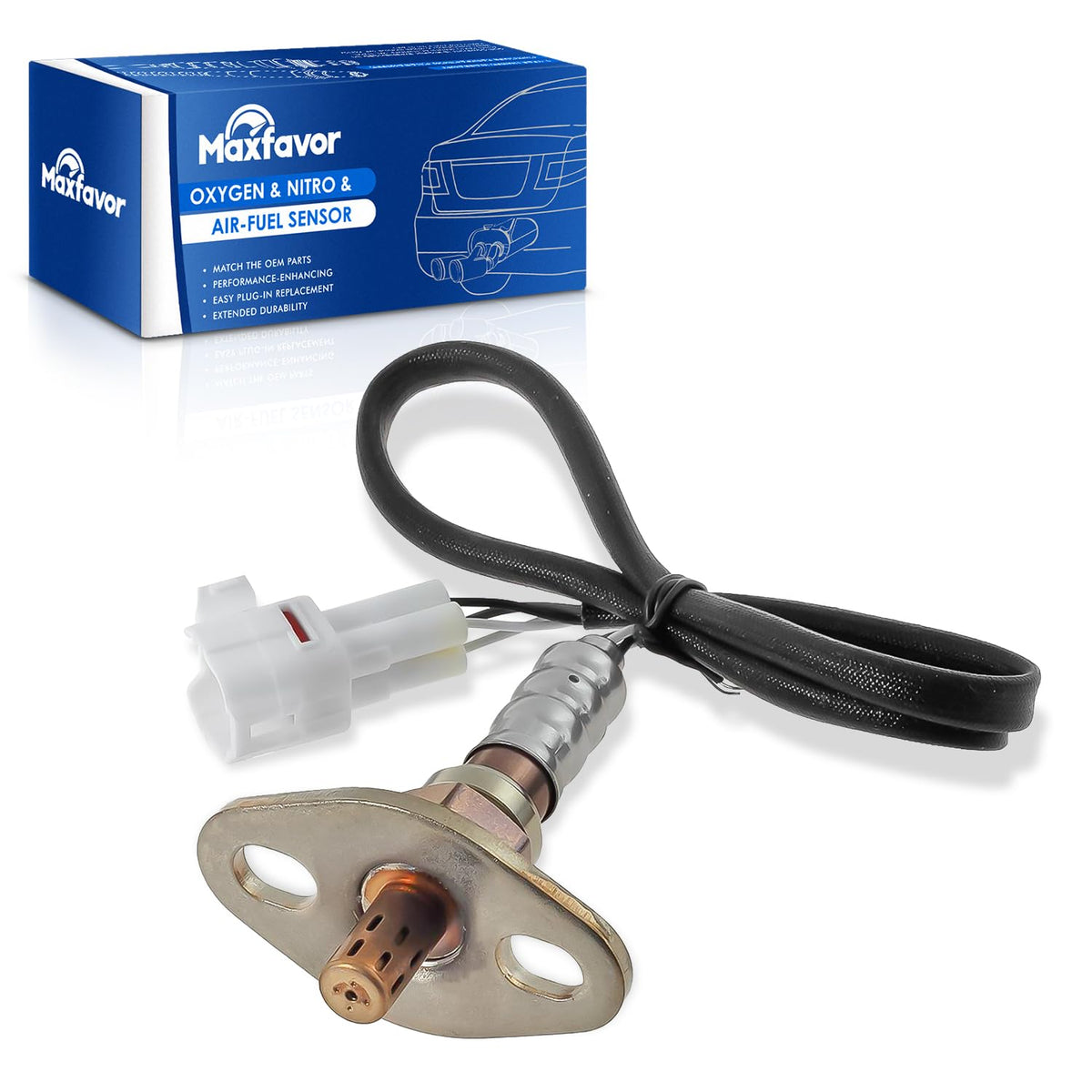 Maxfavor 234-4056 Oxygen O2 Sensor Upstream Replacement for 1990-1991 Toyota 4Runner, 1988-1989 Toyota Land Cruiser MR2, 1989-1991 Toyota Pickup 2.4L o2 Sensor 8946539296 24539 ES20033