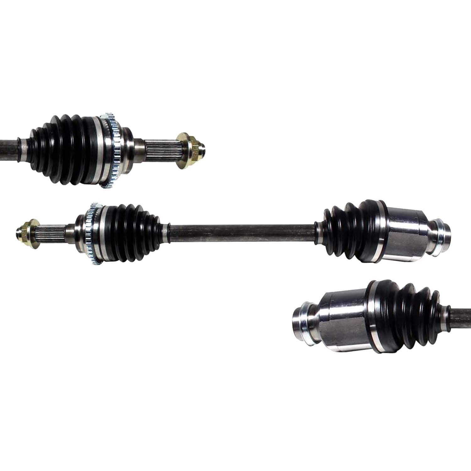 Front Pair CV Axle Shaft Assembly Compatible with 1999-2001 Protege L4-1.6L Manual Trans FWD CV Joint Replace F016-25-500A FA51-25-50X FA51-25-50XA FA51-25-50XR0B FA52-25-500 FA52-25-500A F016-25-500