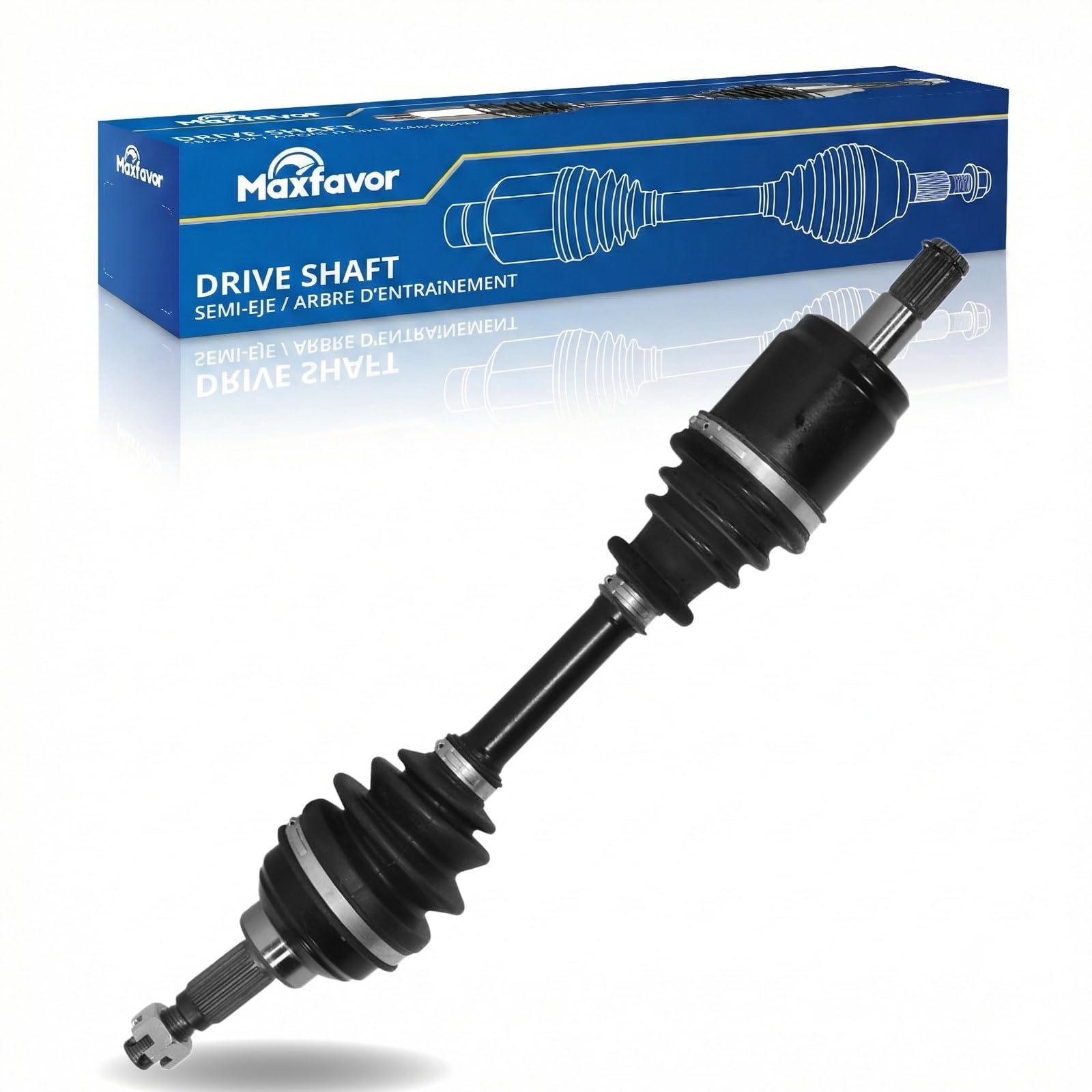 Maxfavor CV Axle Front Left Compatible with 1998-2004 Honda TRX450FM FourTrax Foreman S, 1998-2004 Honda TRX450FE FourTrax Foreman ES, Front Driver Left Side CV Axle Joint Shaft Assembly