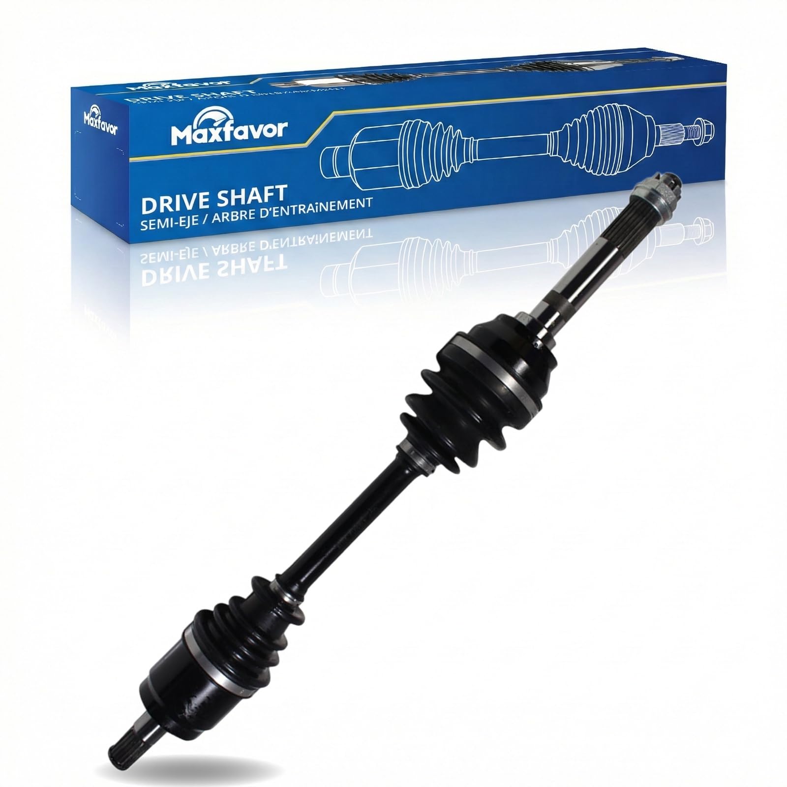Maxfavor CV Axle Front Compatible with 2016 Kawasaki KAF400 Mule 610 4x4 XC SE, 2010-2016 Kawasaki KAF400 Mule 610 4x4 XC, CV Axle Joint Shaft Assembly Front Driver Passenger Side