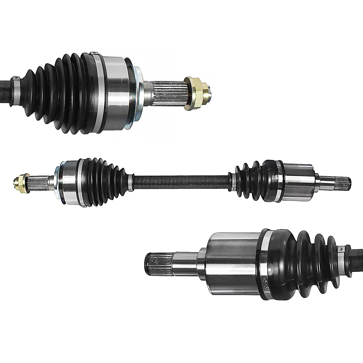 MAXFAVOR CV Axle Front FWD Compatible with Honda Fit 2012-2014 L4 1.5L Auto Trans, A Pair CV Axle Joint Shaft Assembly, Driver & Passenger Side