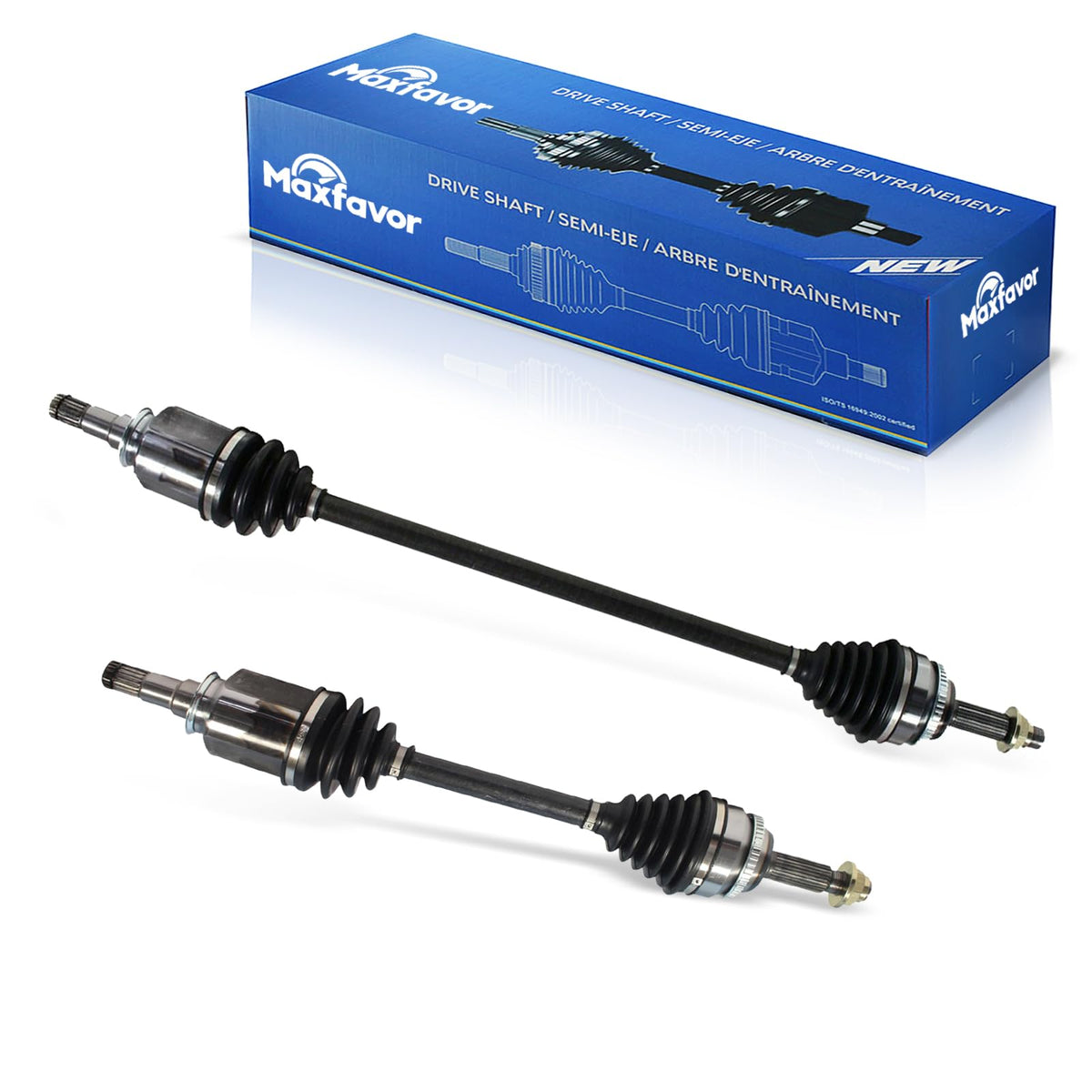 CV Joint Axle Assembly Front LH RH Pair Set of 2 Premium CV Axles for Toyota Corolla Std Trans 1.8L 03-08 Replacement No. NCV69585 x 1;NCV69588 x 1