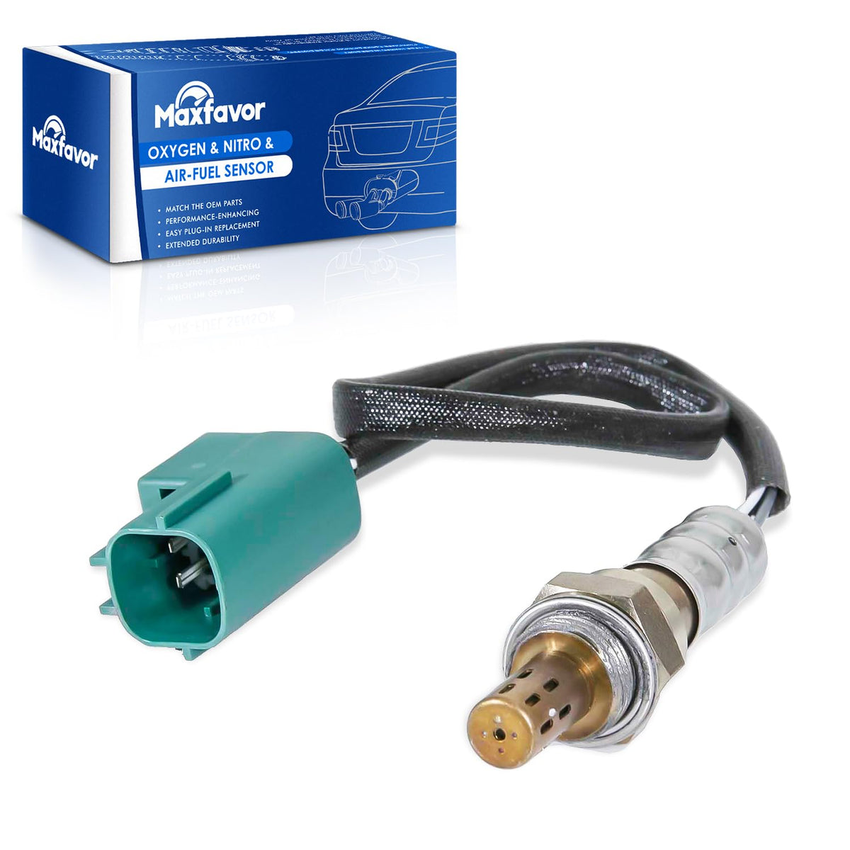 Maxfavor Upstream Oxygen Sensor for 2002 2003 Nissan Altima Sentra L4-2.5L, 2005 2006 X-Trail 2.5L, 2003 Murano V6-3.5L, for 2003-2005 Infiniti FX45 M45 Q45 V8-4.5L Right Side O2 Sensor 234-4296