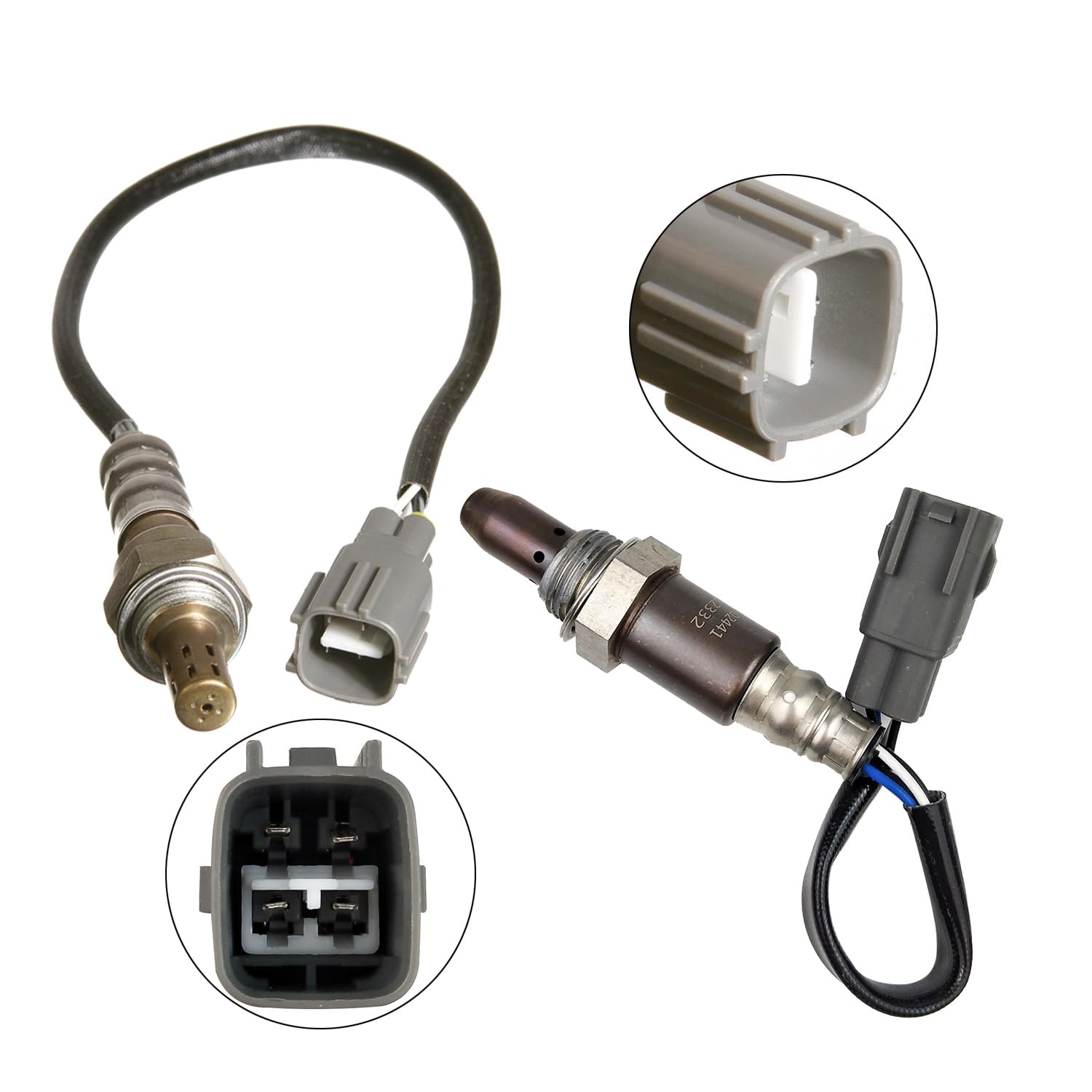 Maxfavor 2349026 Oxygen Sensor 1Pc Upstream and 1Pc Downstream Replacement for 2005 2006 Toyota Tacoma V6 4.0L Left Side O2 Sensor 234-4261 250-54006 250-54050 8946560200