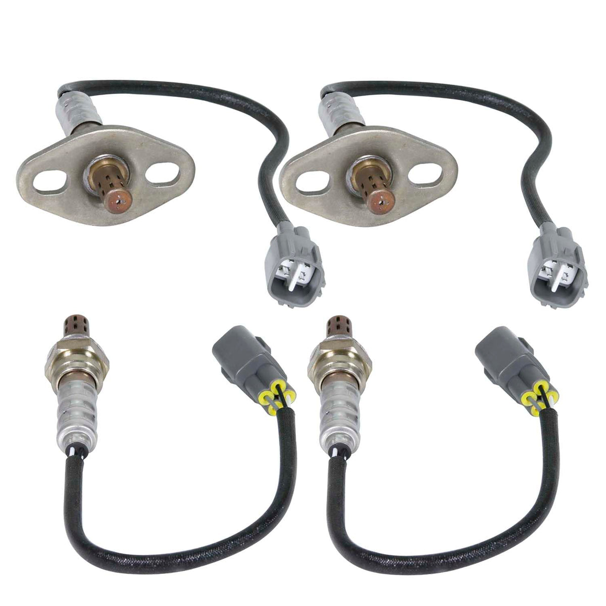 Maxfavor 4Pcs 234-4169 * 2 234-4154/234-4155 * 2 Upstream Downstream O2 Oxygen Sensor Compatible with 1998-02 Lexus LX470, 1998-2002 Toyota Land Cruiser, 2000-2002 Toyota Tundra 4.7L O2 Sensor