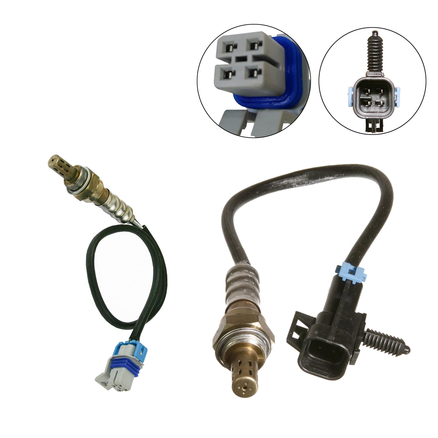 Maxfavor 2Pcs 234-4104 234-4646 Upstream Downstream O2 Oxygen Sensor Compatible with 2002-2005 Pontiac Grand Am, 2002-2004 Oldsmobile Alero, 2004-2005 Chevy Classic&Chevy Malibu 2.2L O2 Sensor