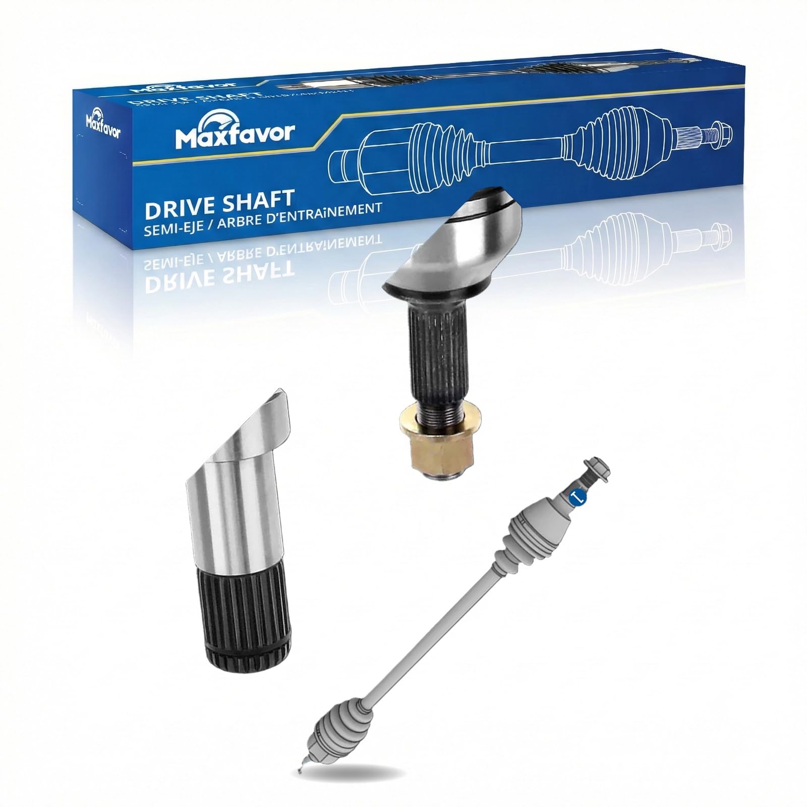 Maxfavor CV Axle Rear Left Compatible with 2008-2013 Honda TRX420FM FourTrax Rancher 4X4, 2007-2013 Honda TRX420FE FourTrax Rancher 4X4 ES, Rear Left Side CV Axle Joint Shaft Assembly