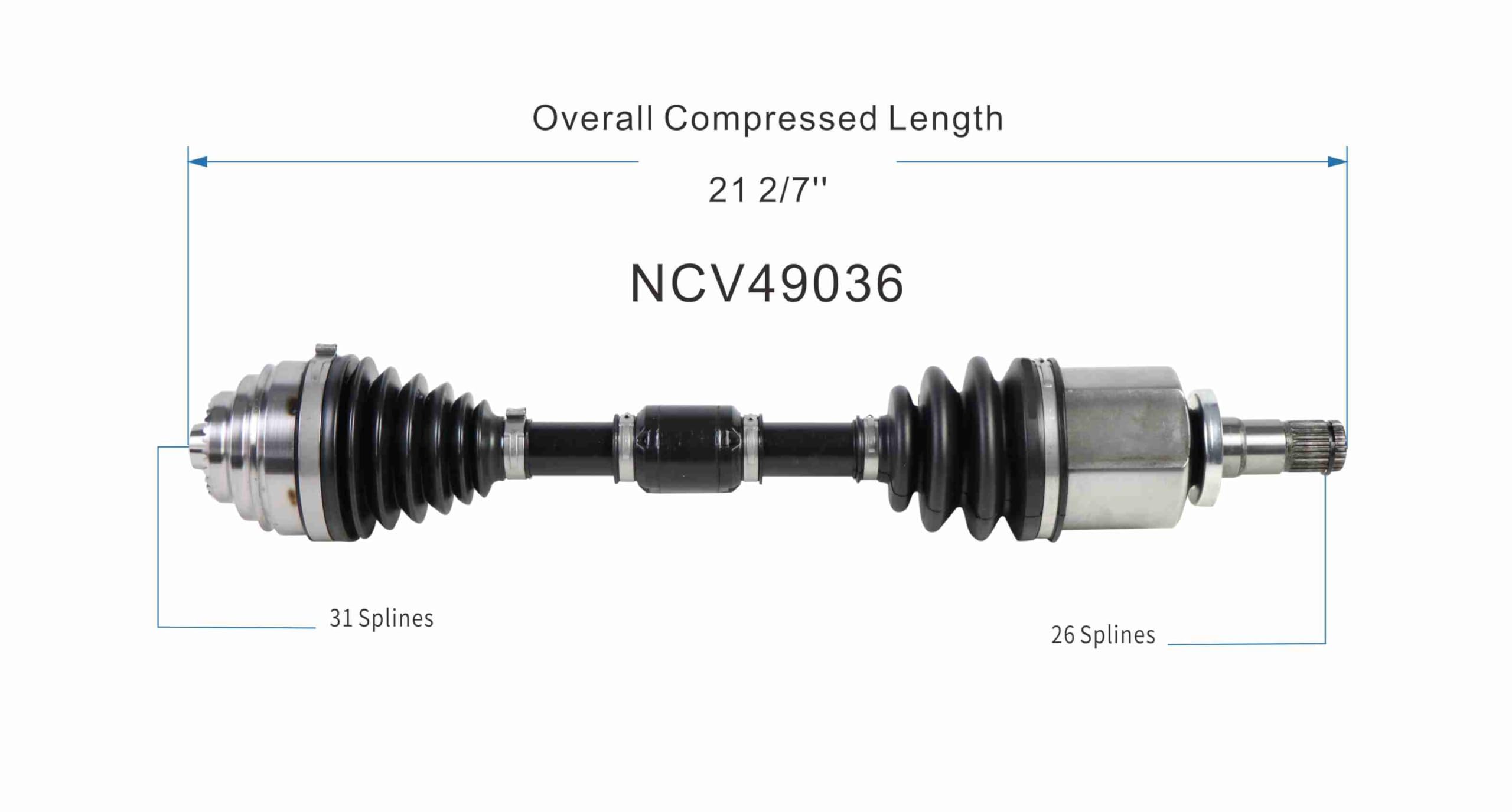 MAXFAVOR CV Axle Front AWD/FWD Compatible with Mini Cooper Countryman 2016-2022 L3 1.5L Auto Trans, A Pair CV Axle Joint Shaft Assembly, Driver & Passenger Side