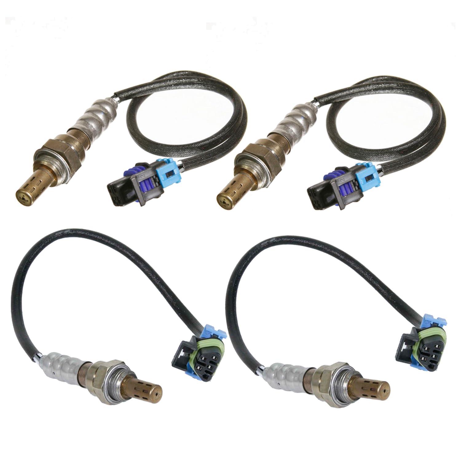 Maxfavor 234-4337 234-4243 4PCS Oxygen Sensor Upstream Downstream Replacement for Chevy Colorado 2009-2012, for GMC Canyon 2009-2012, for Hummer H3 2008-2010, H3T 2009-2010 V8 5.3L O2 Sensor