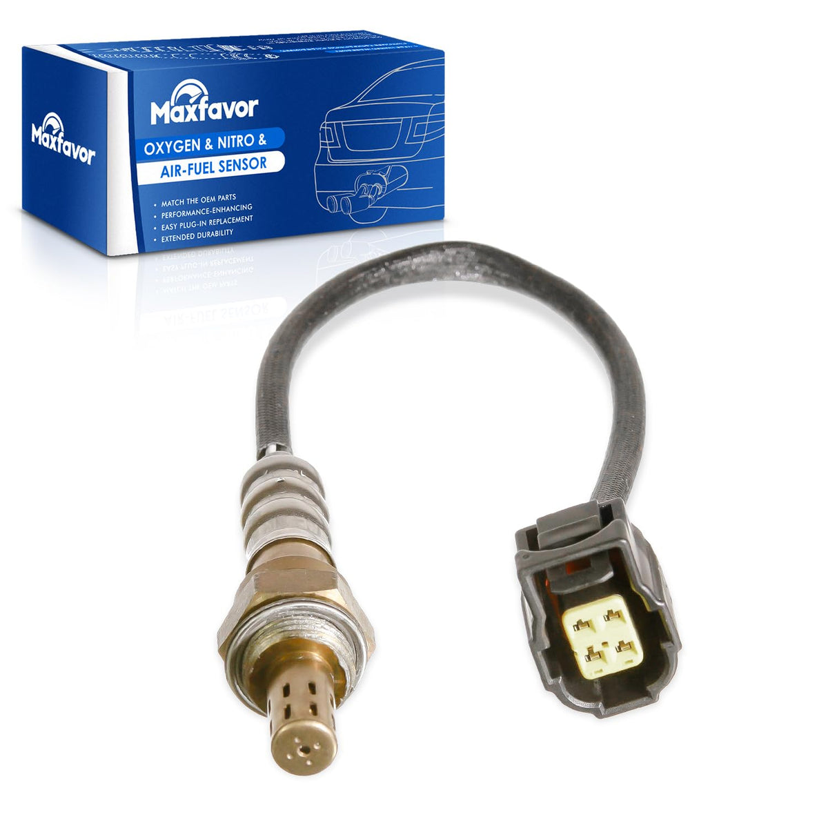 Maxfavor 234-4852 Upstream O2 Oxygen Sensor Replacement for 2005 2006 2007 2008 2009 Kia Sportage Hyundai Tucson L4 2.0L, for 2001-2002 Hyundai Elantra L4 2.0L, 2003-2007 Tiburon 2.0L 02 Sensor