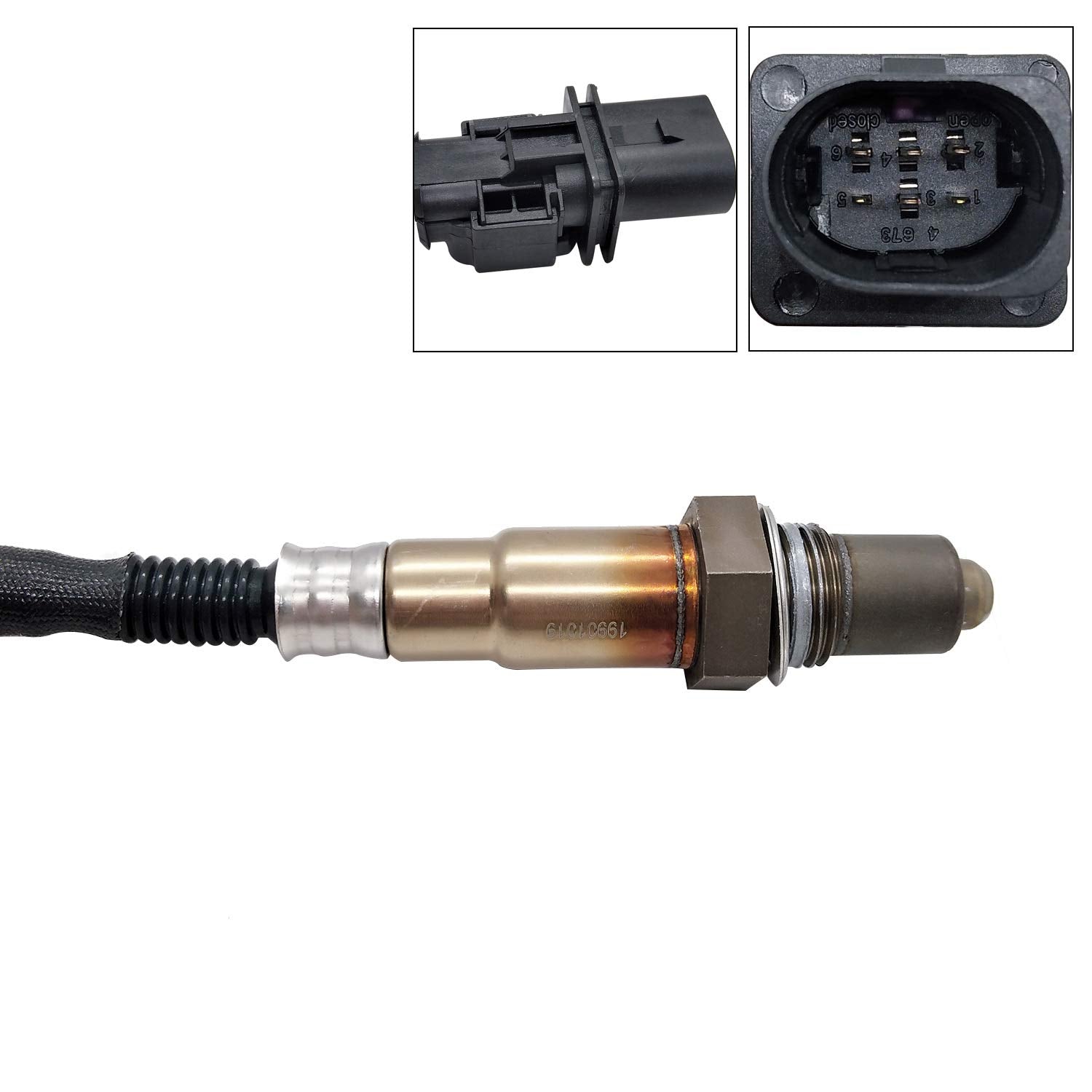 Maxfavor 2Pcs 234-5034 234-4485 Upstream Downstream O2 Oxygen Sensor Compatible with Porsche Cayenne 2011 2012 2013 2014 2015 2016 2017 2018 3.0L O2 Sensor