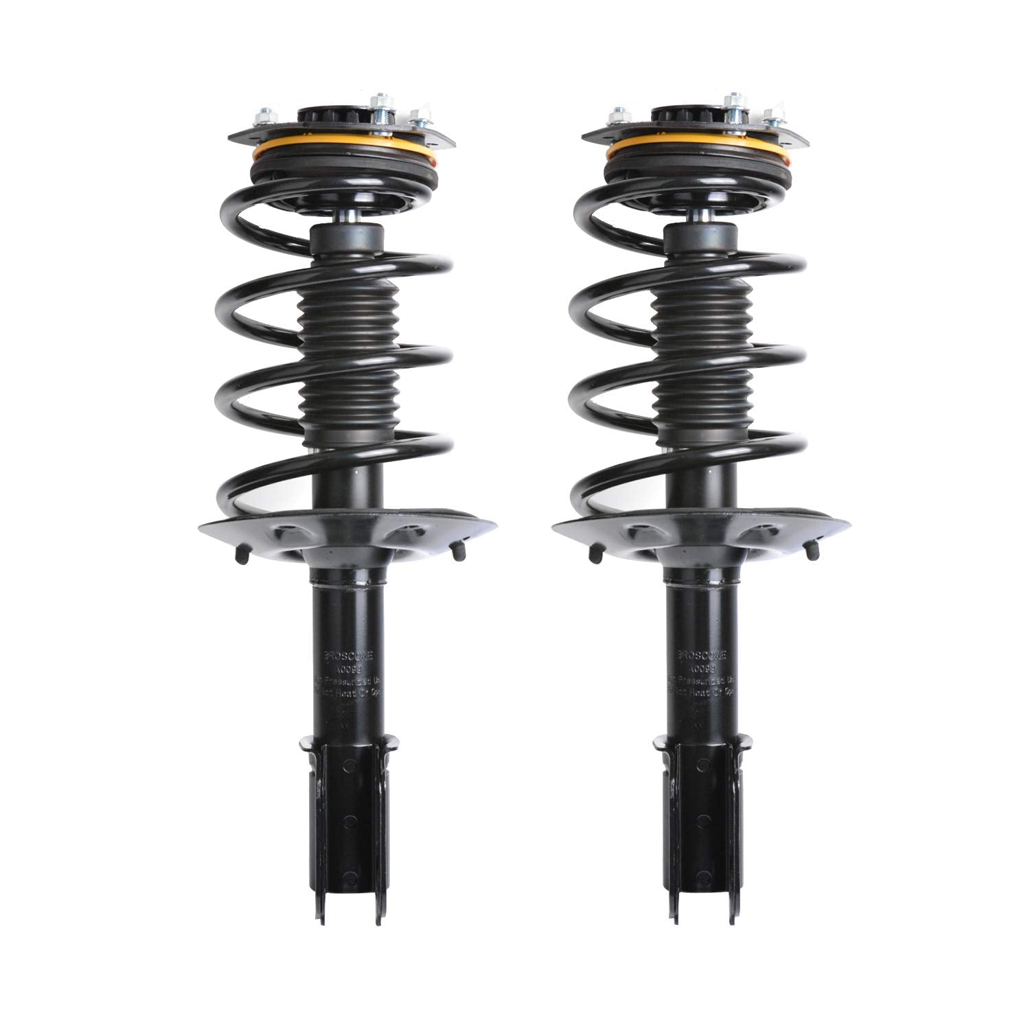 Maxfavor Pair of Front Complete Struts Assembly with Coil Spring, Compatible with Chevrolet Impala 2000-2005 / Oldsmobile Intrigue 1998-2002, Replacement for 171670