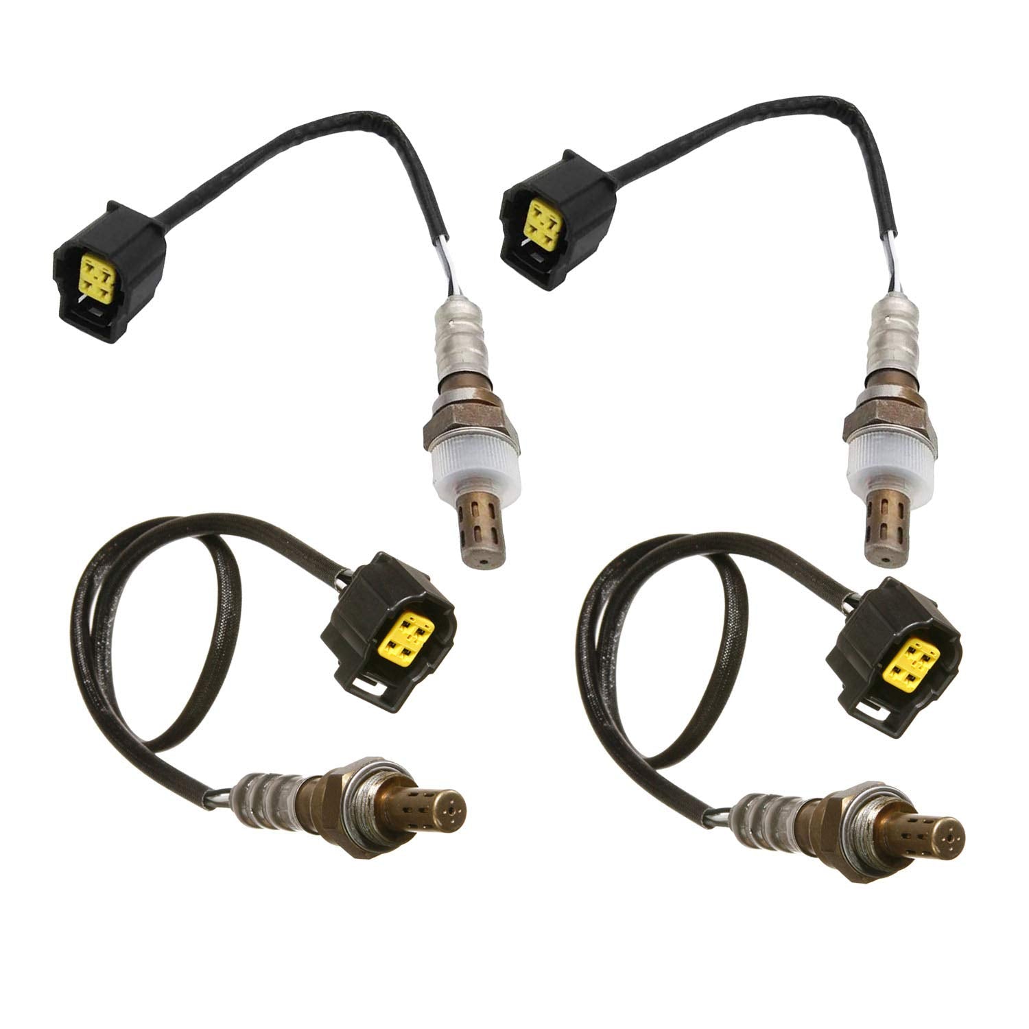 Maxfavor 234-4587 * 2 234-4588 * 2 Upstream & Downstream O2 Oxygen Sensor Compatible with Dodge Durango Ram 2500 3500 Pickup Chrysler Aspen 2007-2009 3.7L 4.7L 5.7L Oxygen O2 Sensor