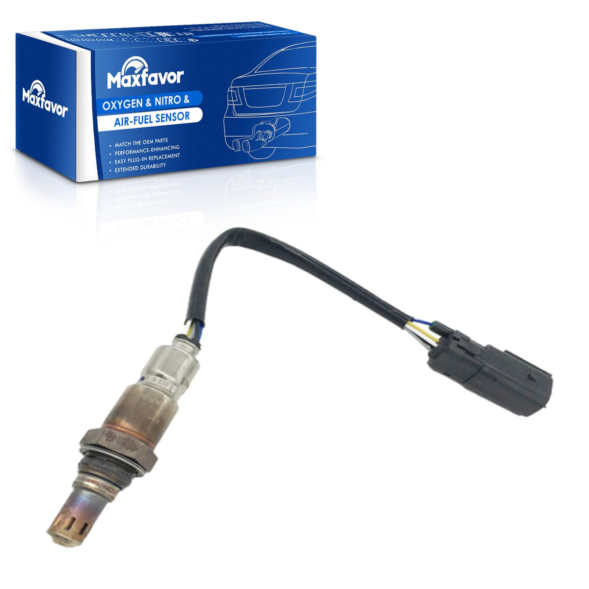 Maxfavor Upstream O2 Oxygen Sensor Fit for 2010-2012 Ford Escape Fusion L4-2.5L Gas Engine Auto Trans, for 2010 2011 Mazda Tribute Mercury Milan Mariner 2.5L Gas Engine Auto Trans 02 Sensor 234-5039